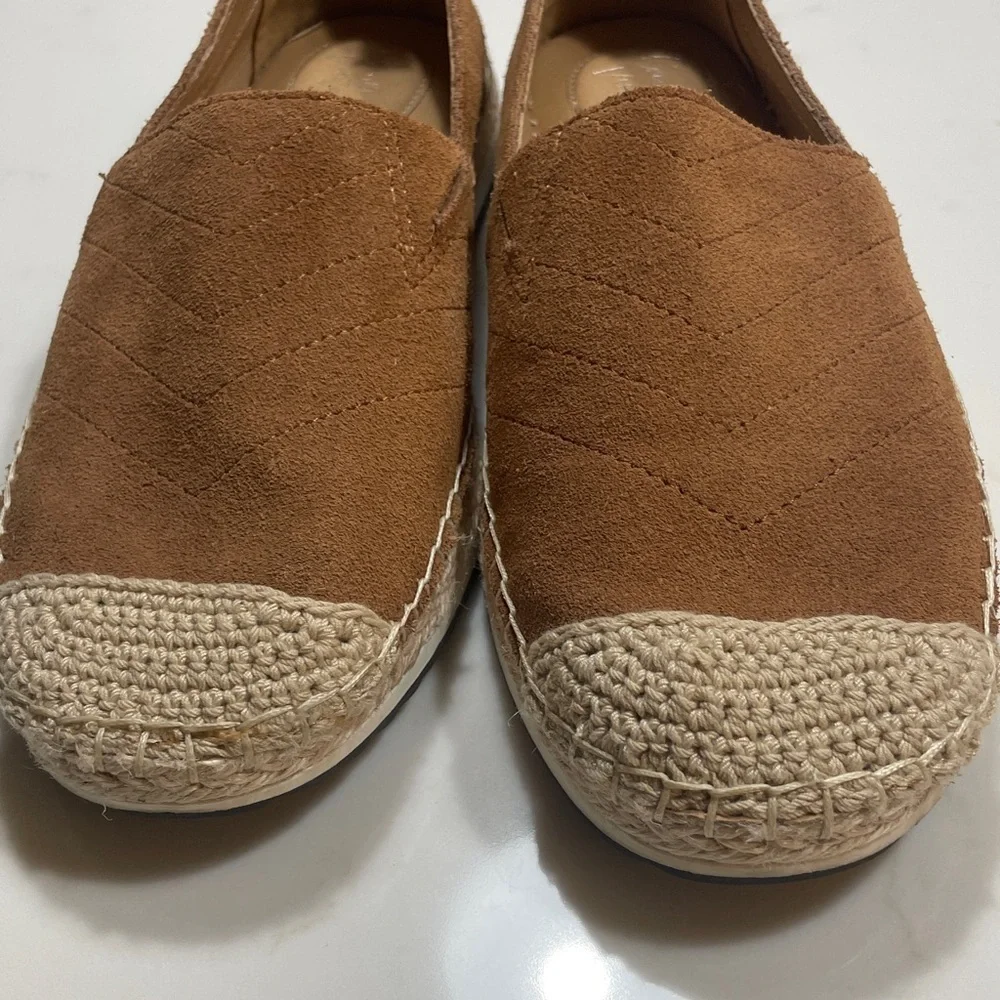 Crown Vintage Tan Suede Espadrille Slip-On
